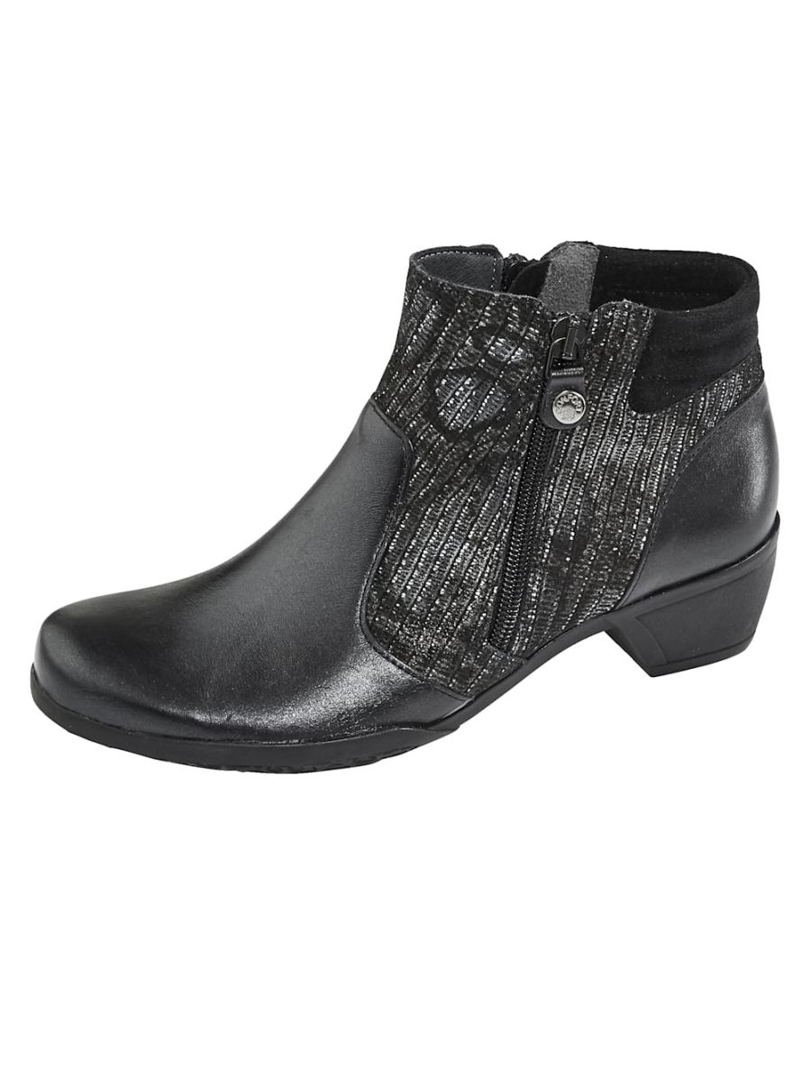 Vamos | Fur Damen Stiefelette - Schwarz