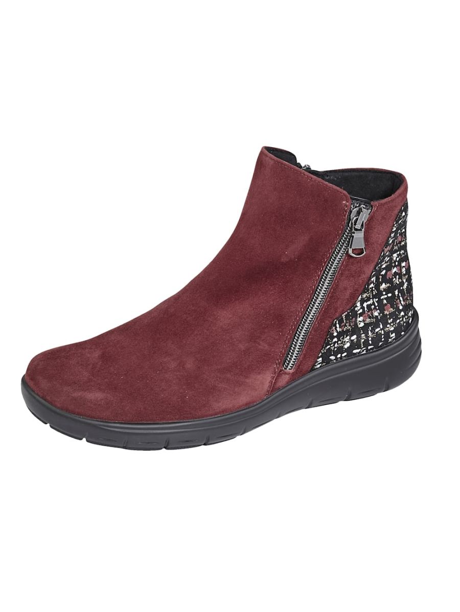 Vamos | Fur Damen Stiefelette mit Luftpolsterlaufsohle - Bordeaux