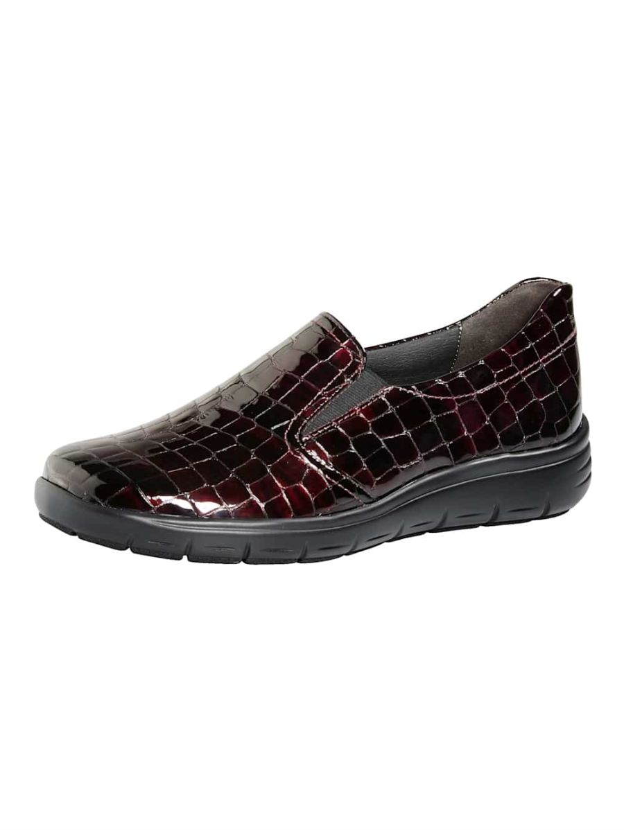 Vamos | Fur Damen Slipper mit Shock-Absorber - Bordeaux