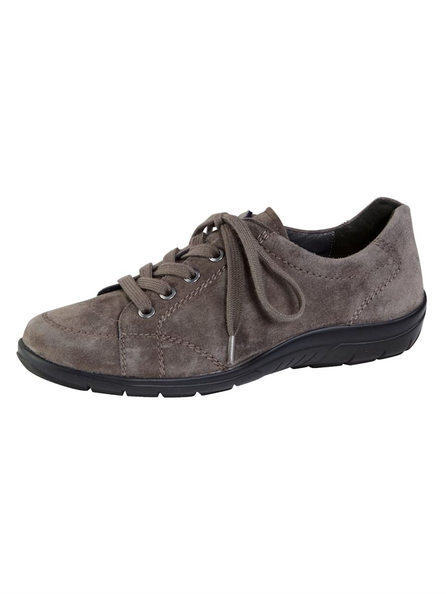 Vamos | Fur Damen Schnurschuh - Taupe