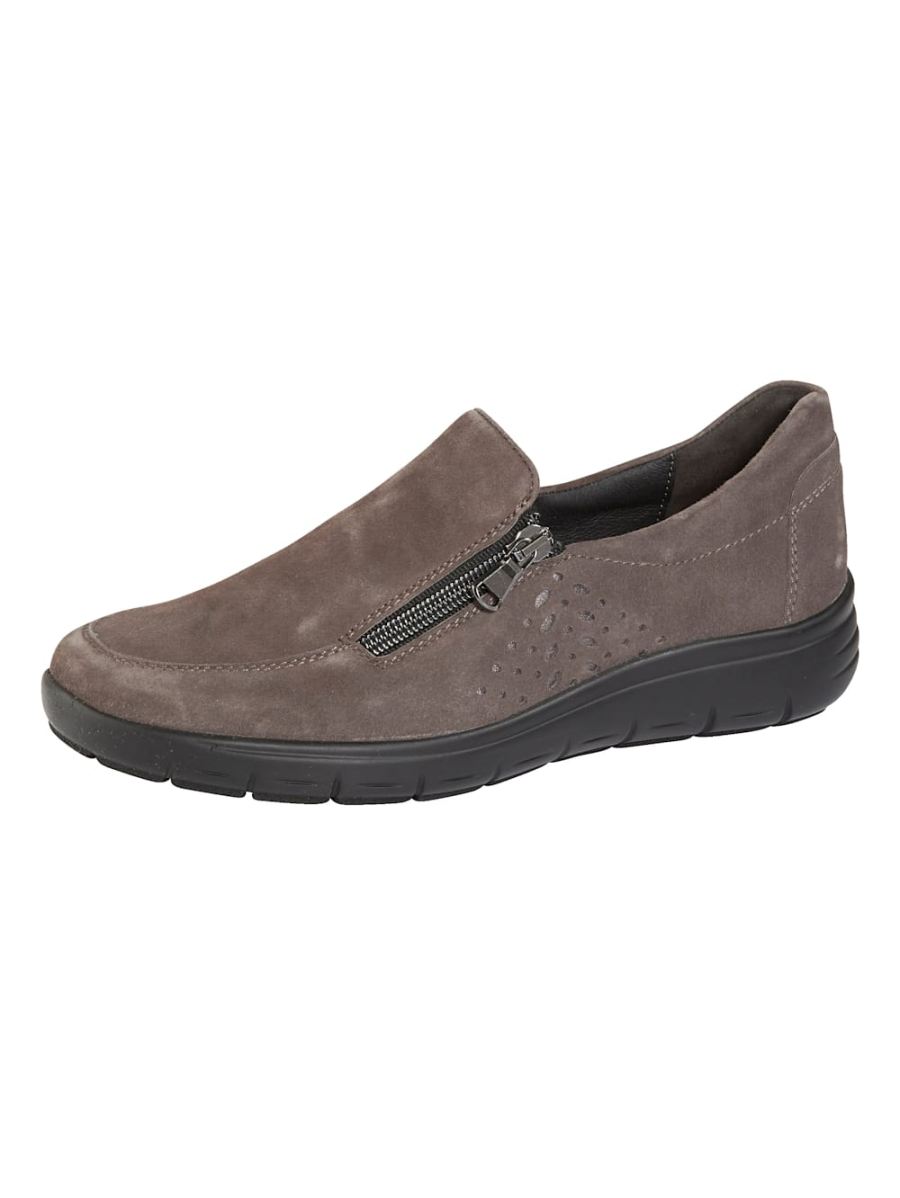 Vamos | Fur Damen Slipper mit Shock-Absorber - Taupe