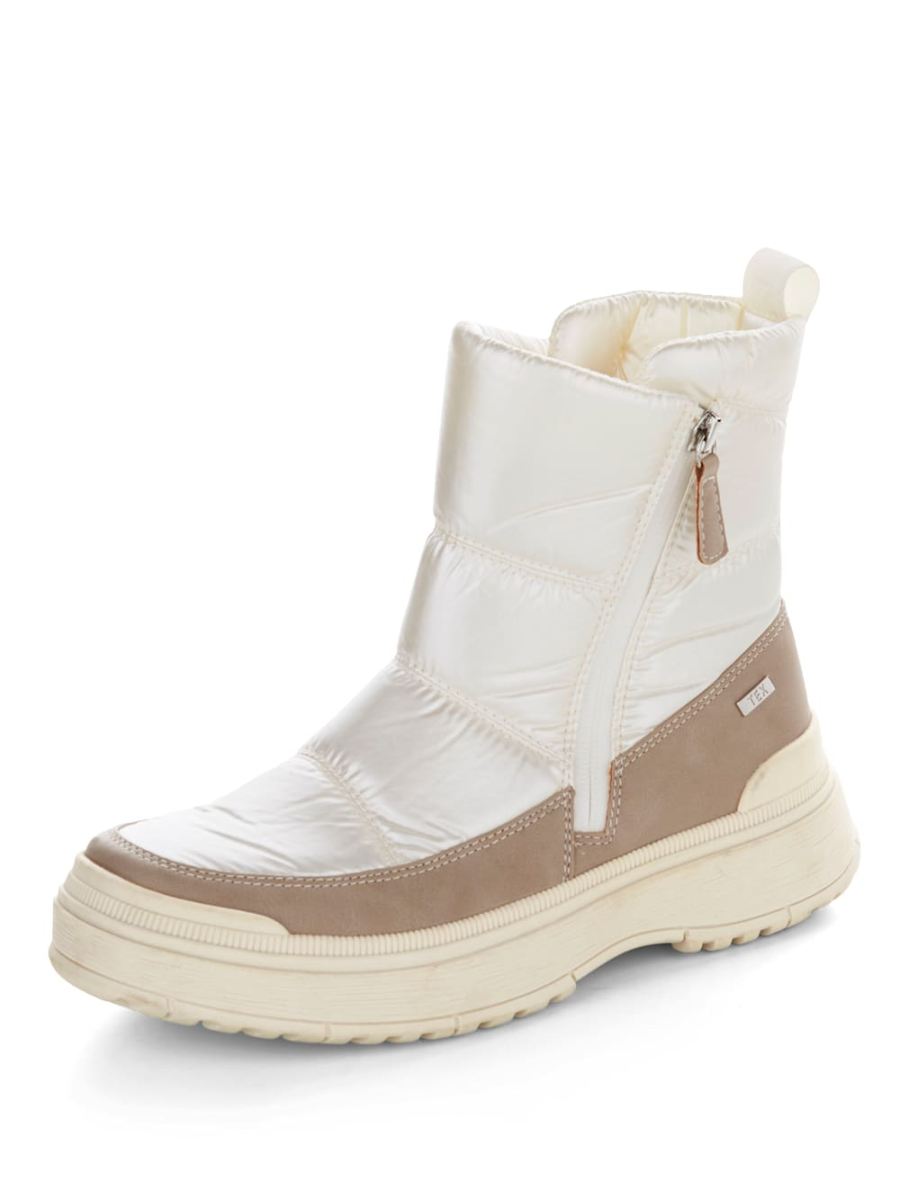 Vamos | Fur Damen Snowboot in Perlmutoptik - Weiss