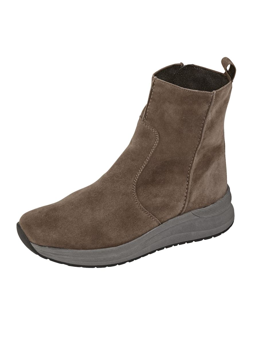 Vamos | Fur Damen Stiefelette - Taupe