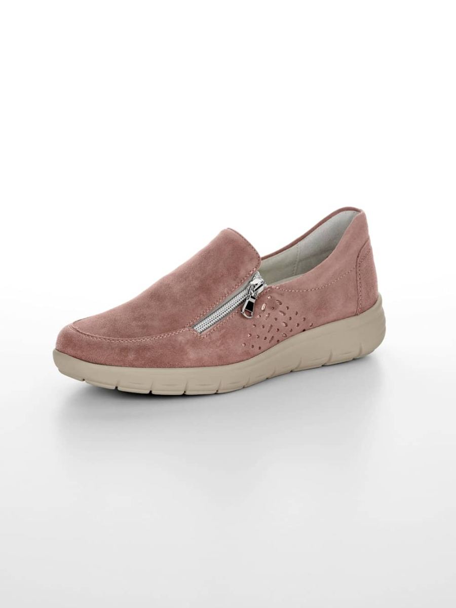 Vamos | Fur Damen Slipper mit Shock-Absorber - Altrosa