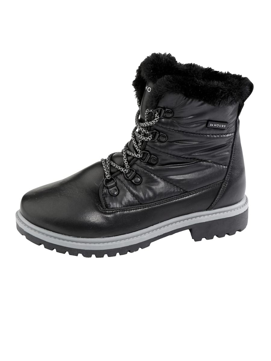 Vamos | Fur Damen Stiefelette mit TEX-Membrane - Schwarz