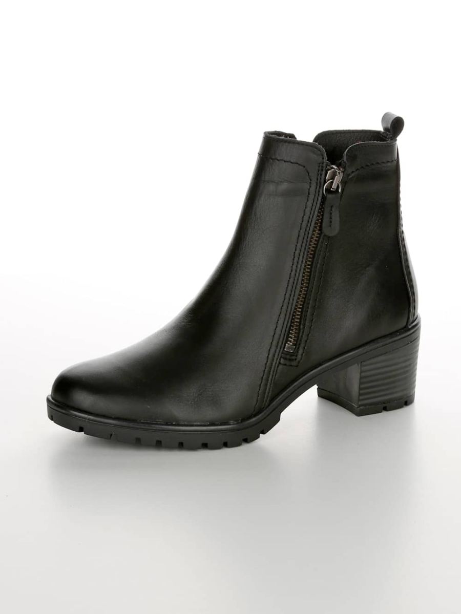 Vamos | Fur Damen Stiefelette - Schwarz