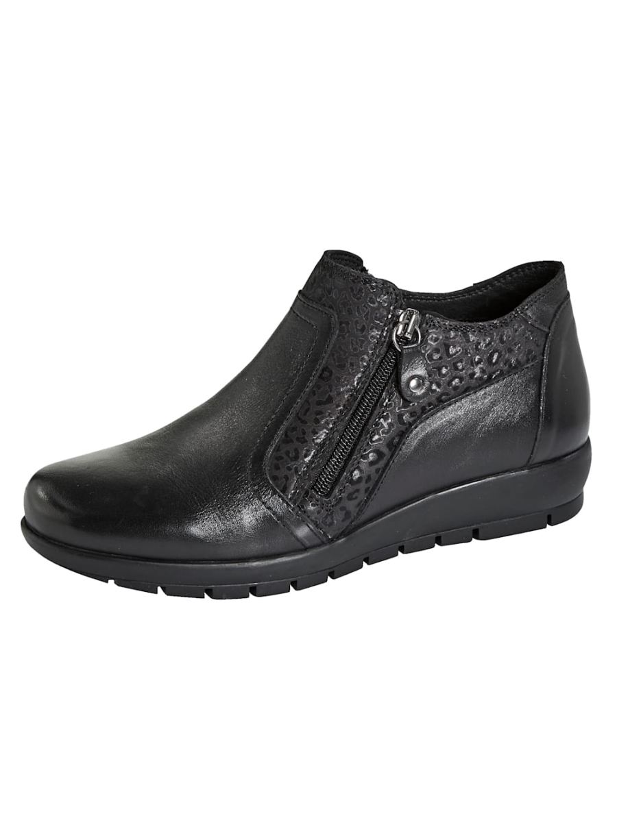 Vamos | Fur Damen Stiefelette - Schwarz