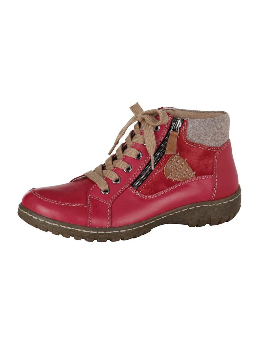 Vamos | Fur Damen Stiefeletten - Rot