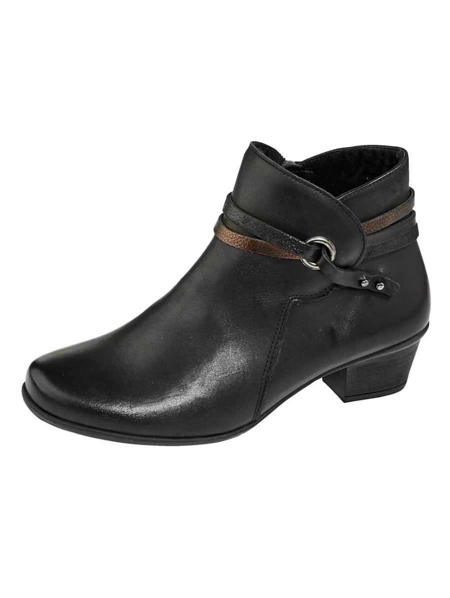 Vamos | Fur Damen Stiefelette - Schwarz