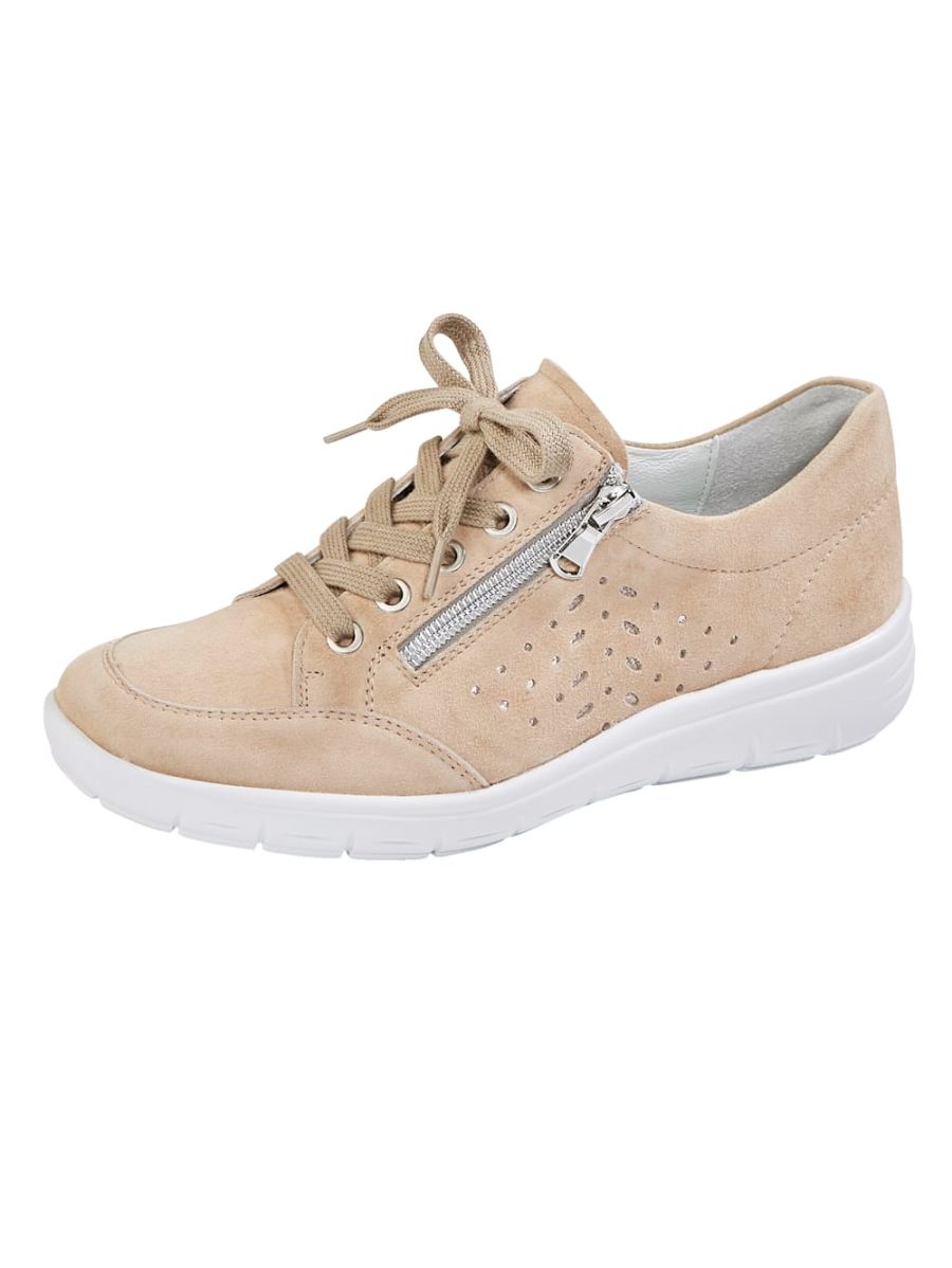 Vamos | Fur Damen Schnurschuh mit Shock-Absorber - Beige