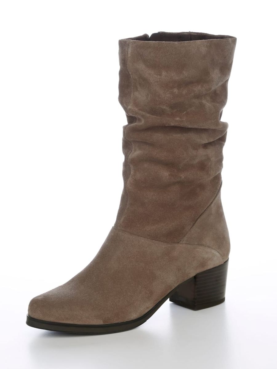 Vamos | Fur Damen Stiefel - Taupe