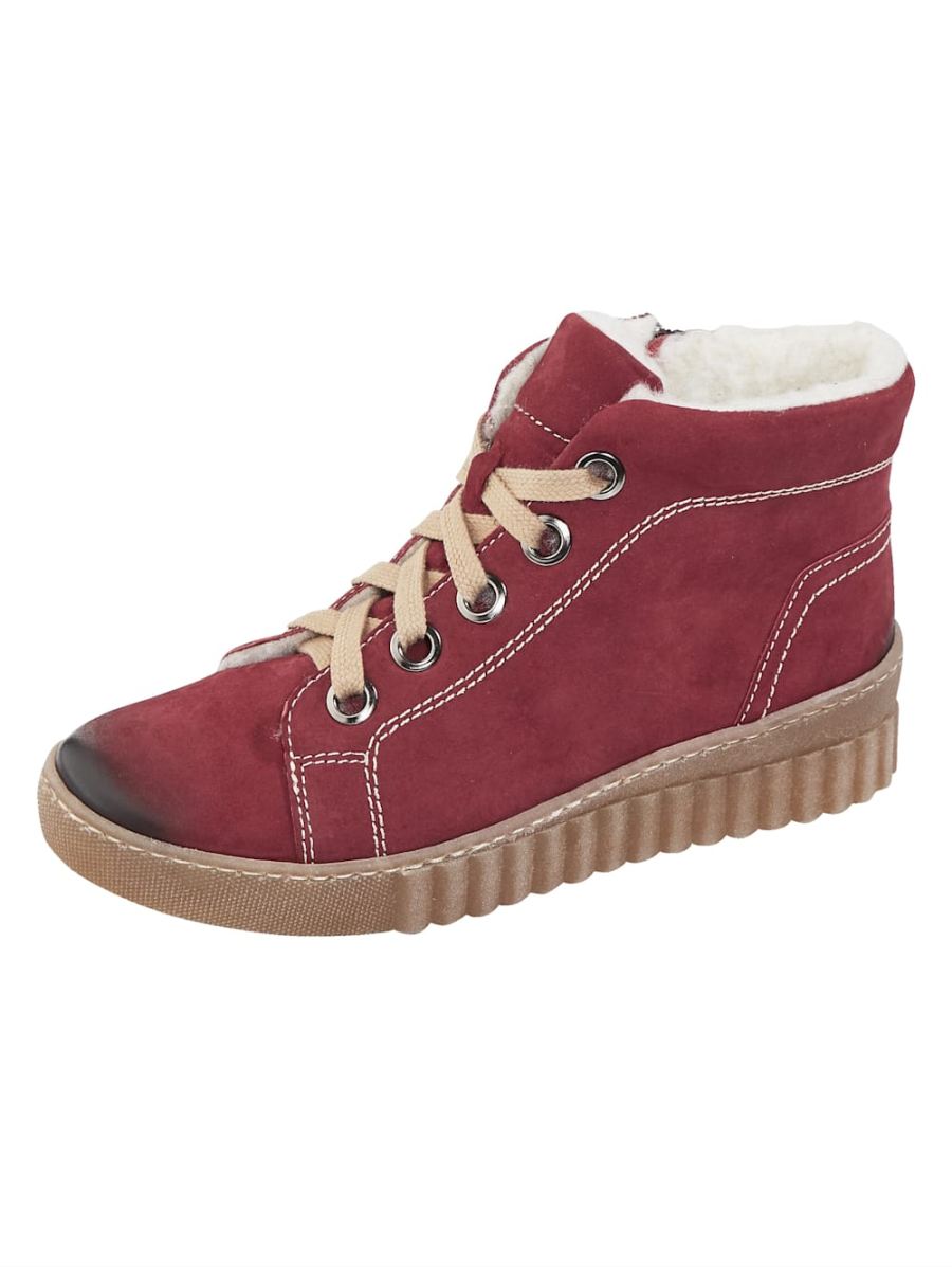 Vamos | Fur Damen Stiefelette - Bordeaux