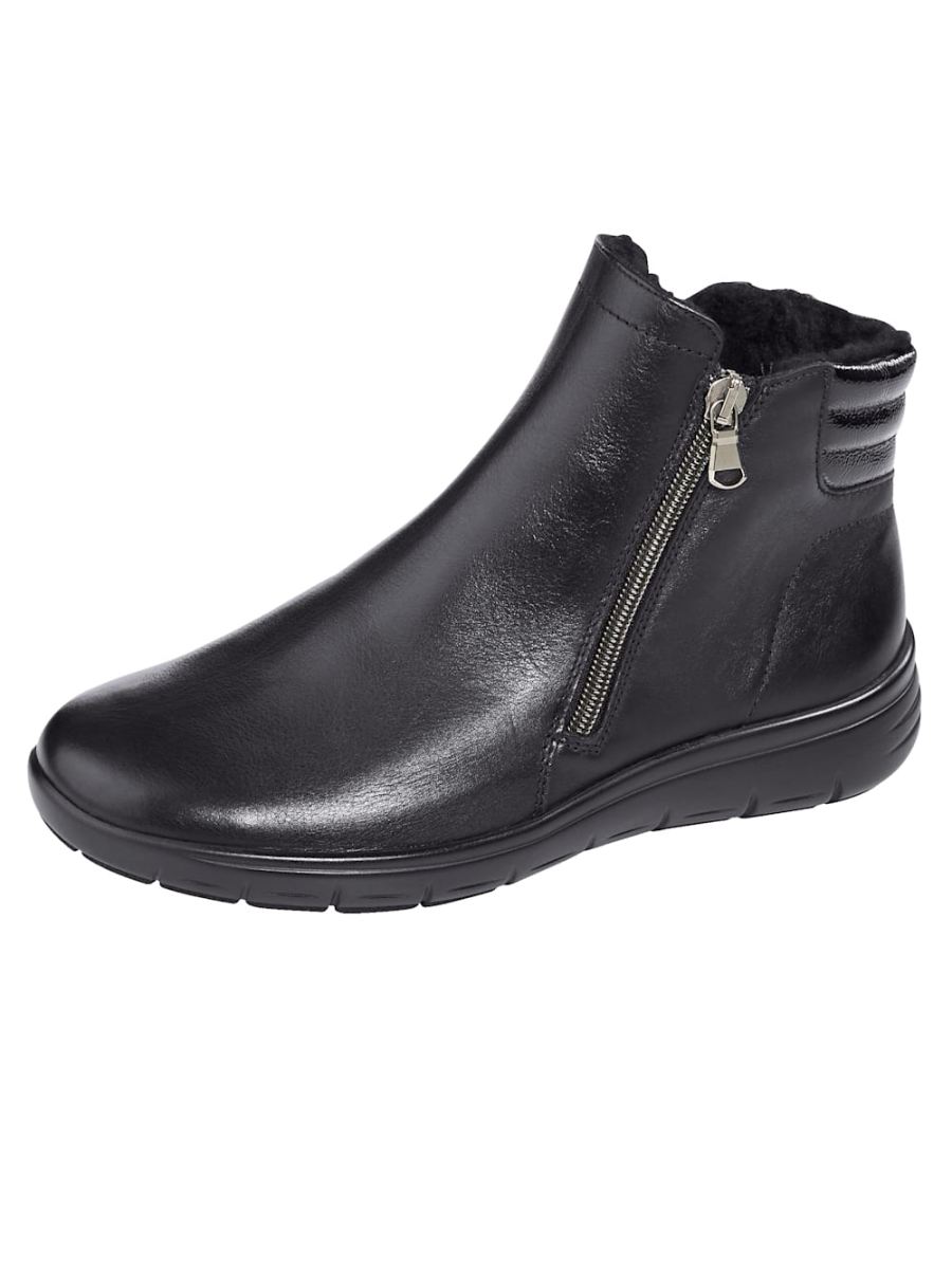 Vamos | Fur Damen Stiefelette mir Shock-Absorber - Schwarz