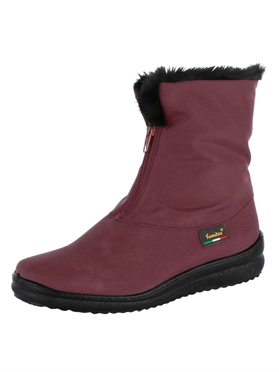 Vamos | Fur Damen Stiefelette mit Tex-Funktion - Bordeaux