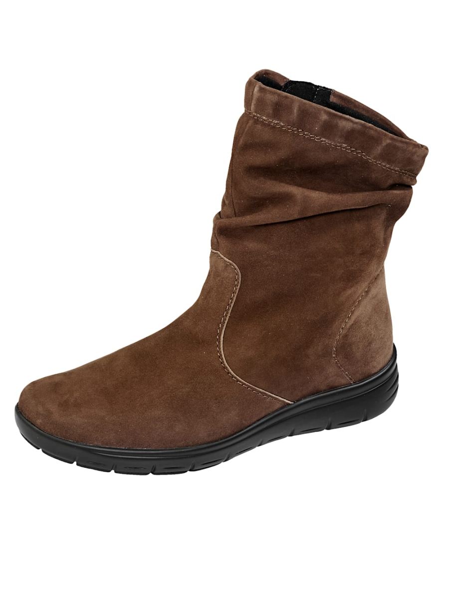 Vamos | Fur Damen Stiefelette mit Shock-Absorber - Cognac