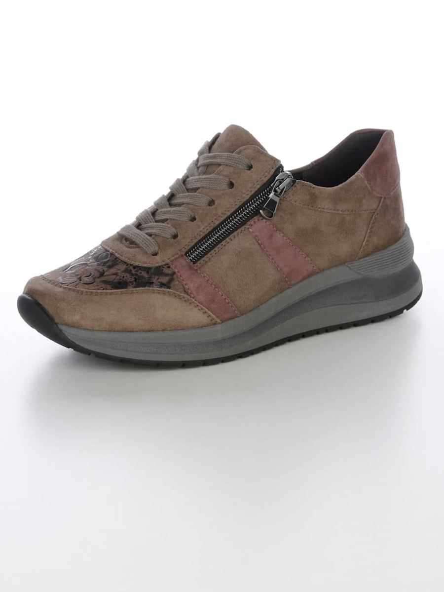 Vamos | Fur Damen Schnurschuh mit Shock-Absorber - Taupe