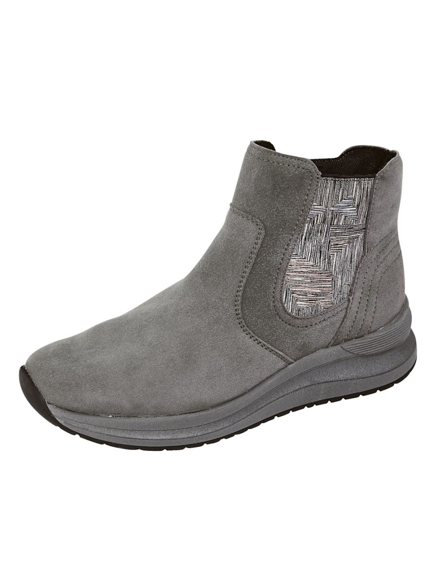 Vamos | Fur Damen Stiefelette - Grau