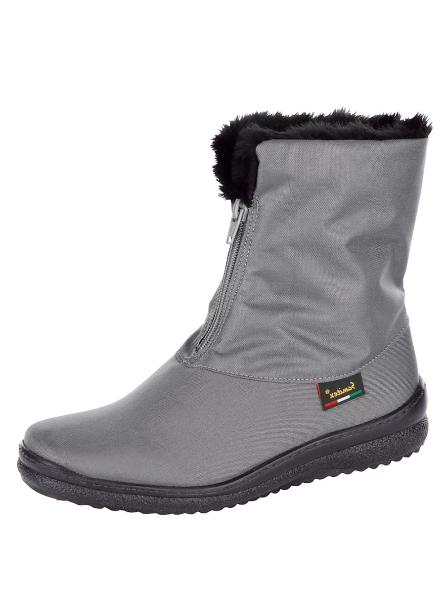 Vamos | Fur Damen Stiefelette mit Tex-Funktion - Grau