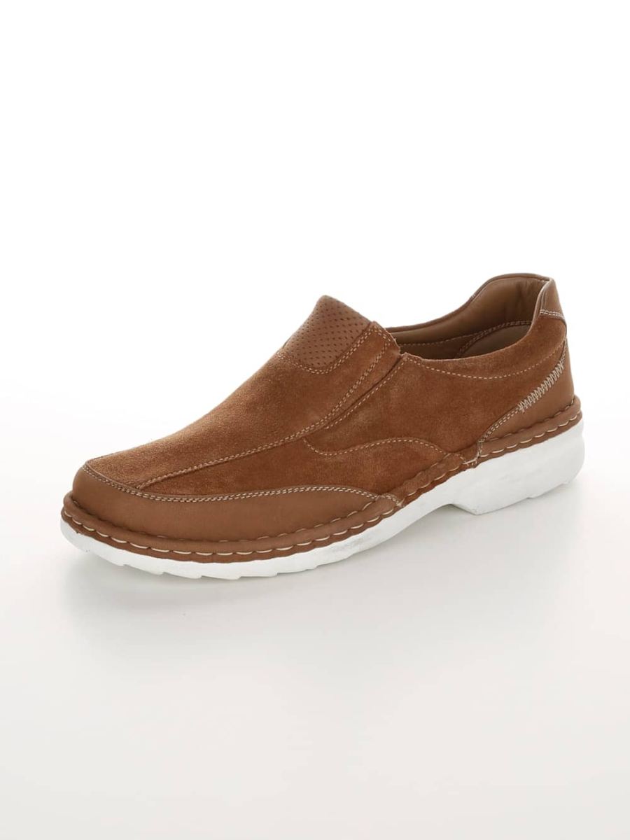 Vamos | Fur Herren Slipper in klassischer Optik - Cognac