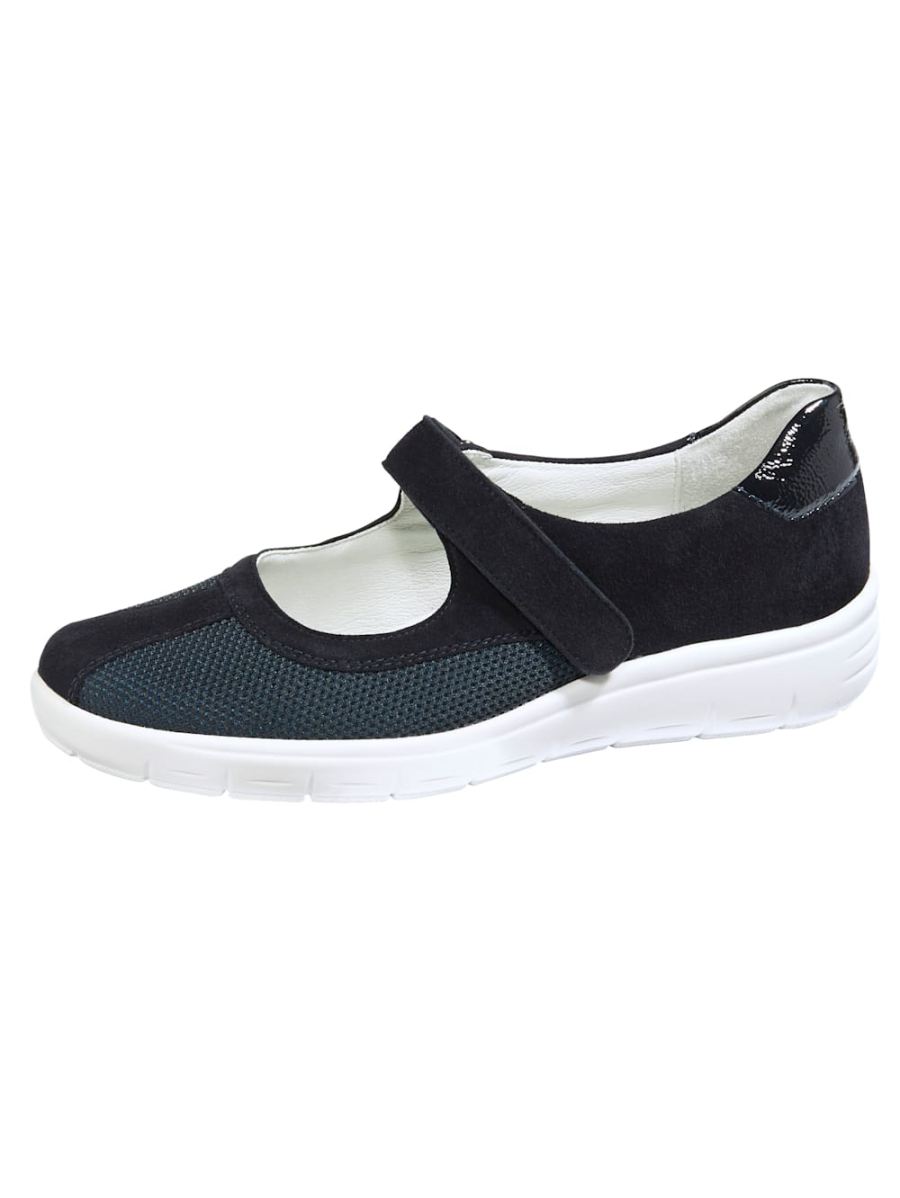 Vamos | Fur Damen Klettslipper mit Shock-Absorber - Blau