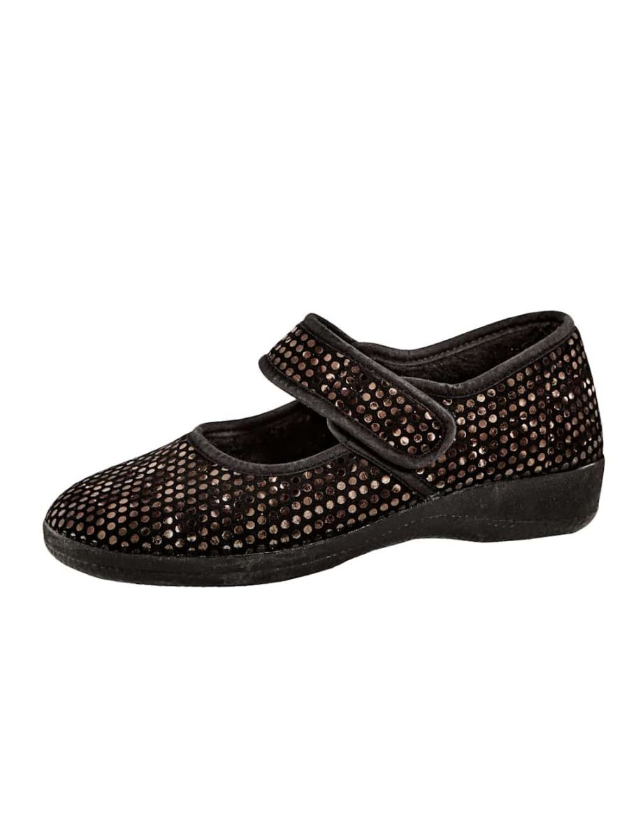 Vamos | Fur Damen Klettslipper - Bronzefarben