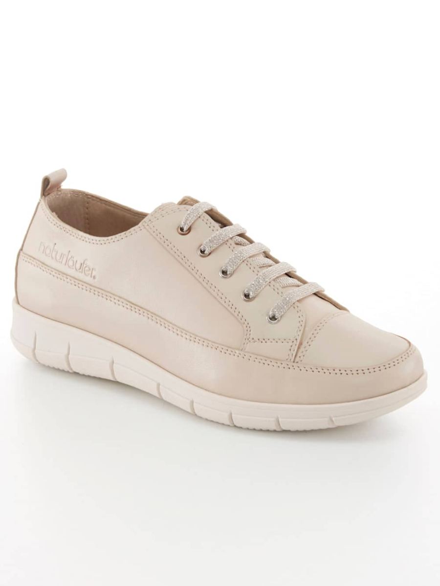 Vamos | Fur Damen Schnurschuh - Beige