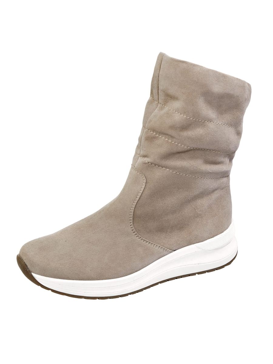 Vamos | Fur Damen Stiefelette - Beige