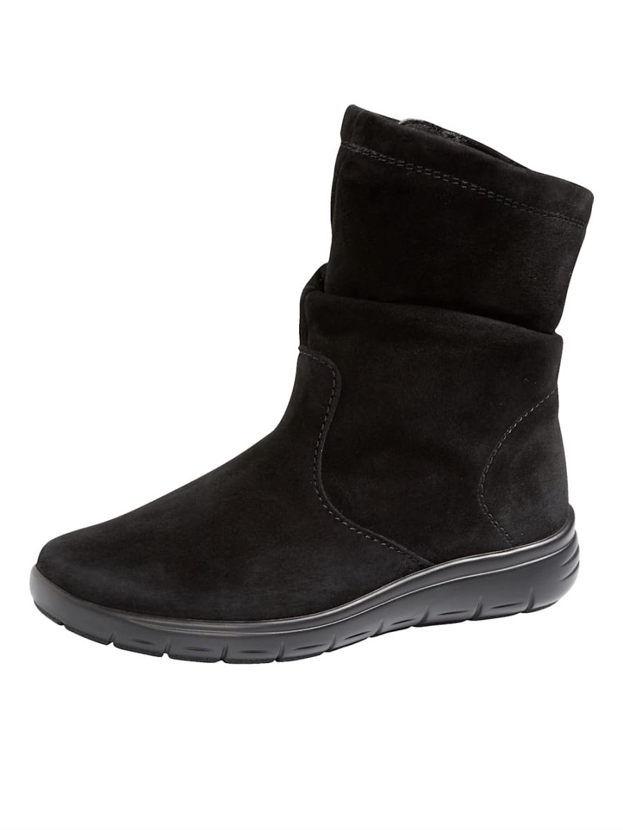 Vamos | Fur Damen Stiefelette mit Shock-Absorber - Schwarz